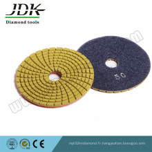 Tapis de polissage flexible à sec et diamant